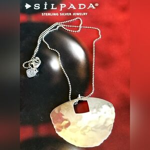 Silpada Sterling Silver Hammered Necklace